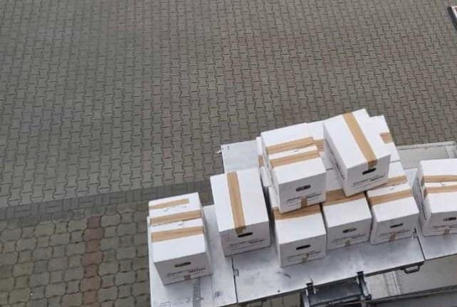Behördenumzug in Dürrhennersdorf mit einem Möbellift